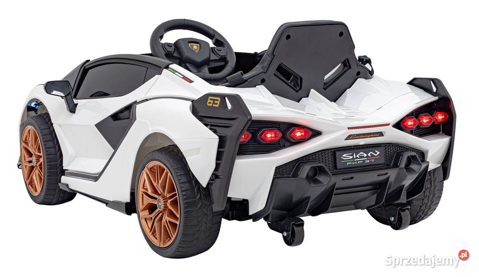 Lamborghini SIAN Białe Auto na Akumulator 12V 4 Łopuszno