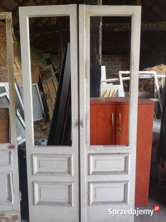Drzwi balkonowe kamienicy dwuskrzydłowe Drzwi balkonowe i tarasowe Czernikówko