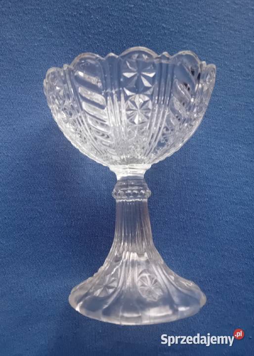 Pucharek cukiernica na nóżce I połowa XX w Porcelana i szkło Koźminek