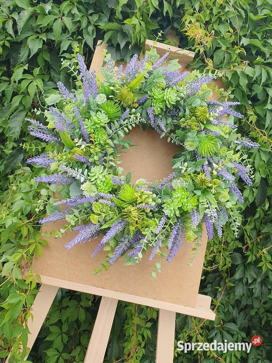 Wianek na drzwi lawendowy okazały 50 Promnice
