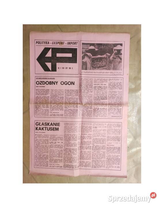 Polityka export import gazeta czasopismo 4183 Kielce