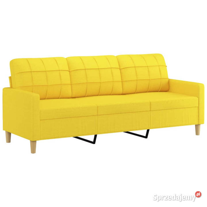 3osobowa sofa z podnóżkiem jasnożółty 180 Warszawa