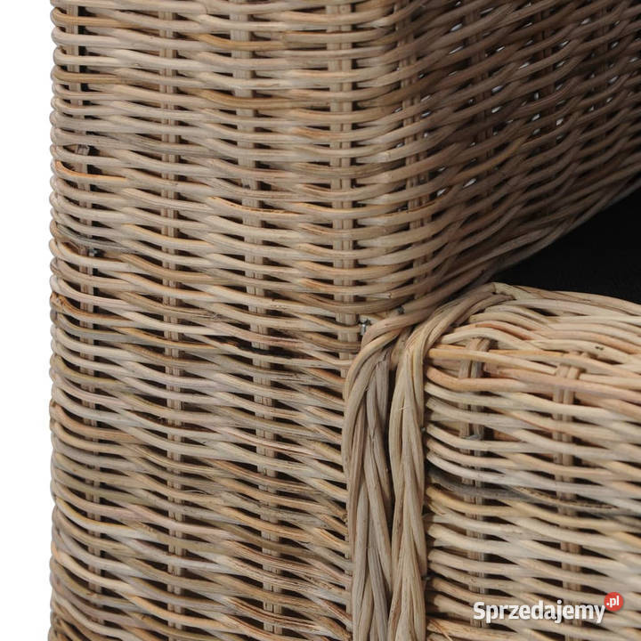 2osobowa sofa z poduszkami naturalny rattan mazowieckie Warszawa sprzedam