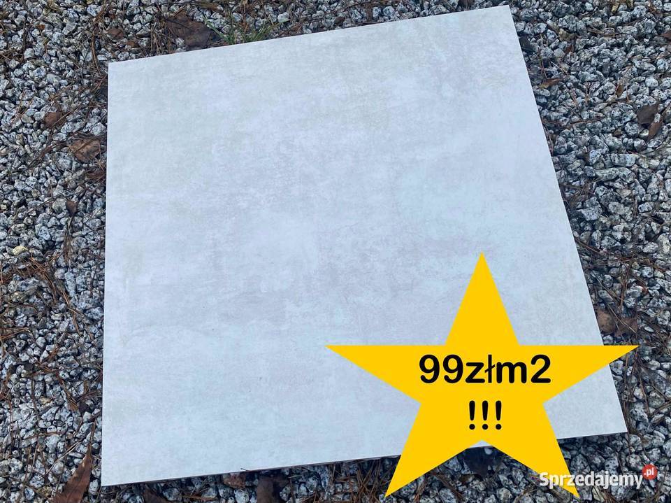 Super Gres Tarasowy BETON BLANCO 60x60x2 Płytki uniwersalne
