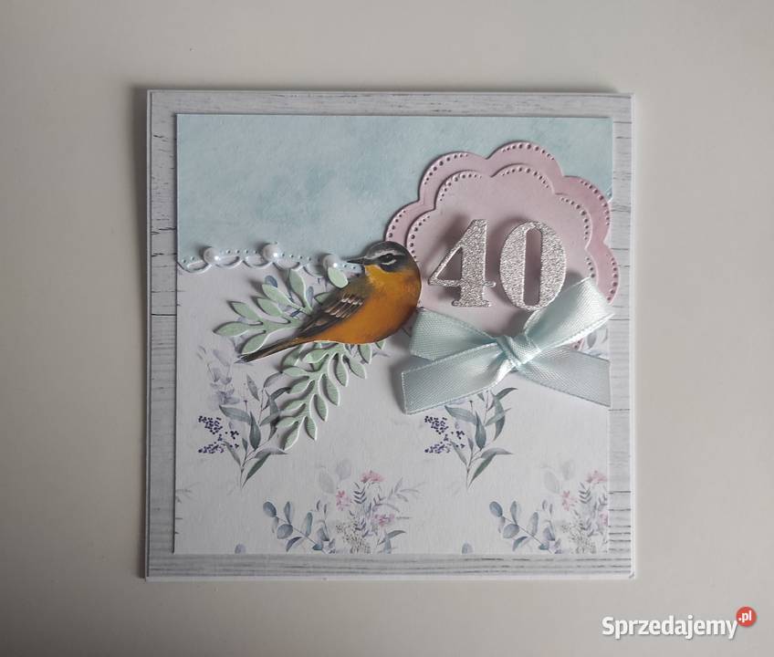 Kartka ręcznie robiona na urodziny urodzinowa Łódź