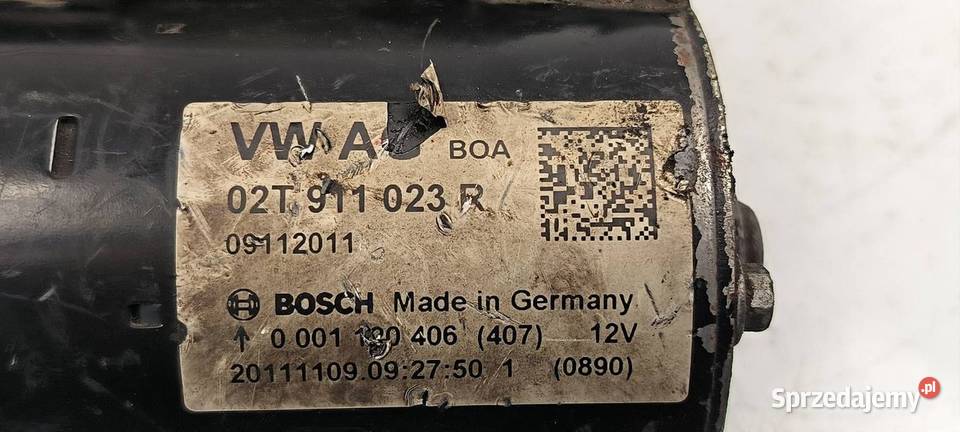 ROZRUSZNIK VOLKSWAGEN POLO 02T911023R osobowe Lipno sprzedam