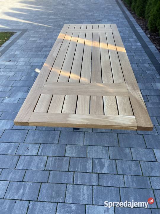 Stół z dębowym blatem w stylu loft Nowy Dziebałtów