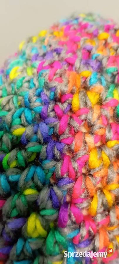 Czapka wielokolorowa Nakrycia głowy Wrocław sprzedam