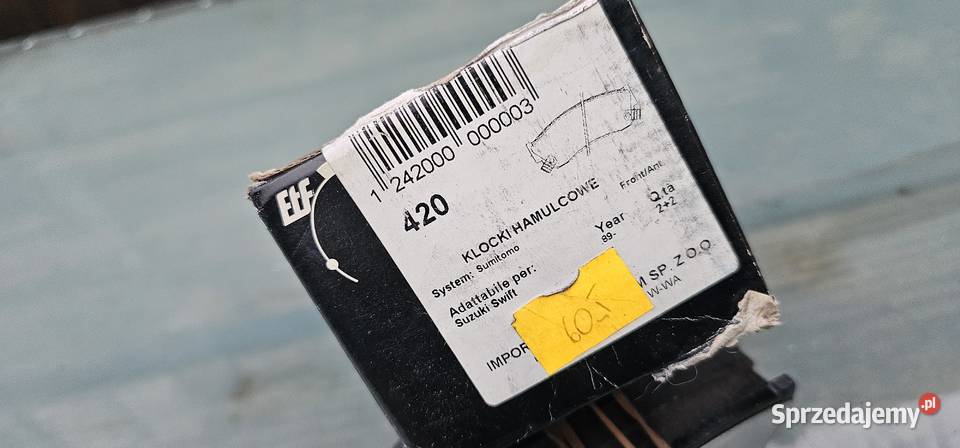 Klocki hamulcowe przód suzuki swift 1989 Zbąszyń