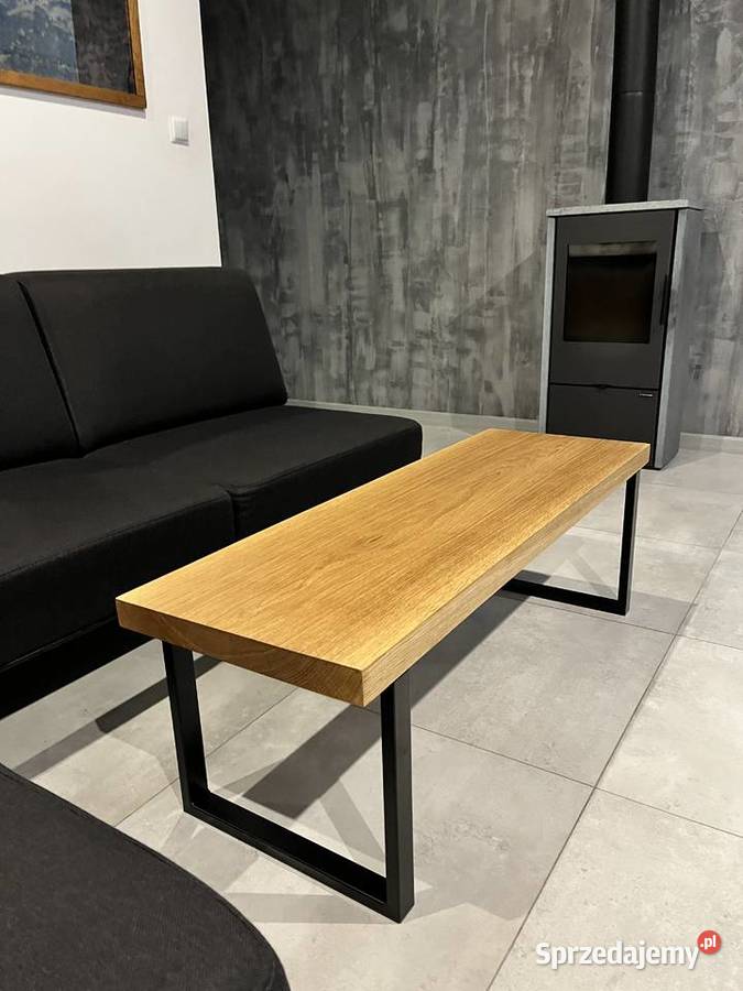 Stół stolik kawowy ława loft dąb lite drewno Stoły, krzesła, biurka Osielsko