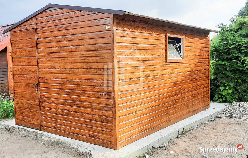 SCHOWEK DOMEK OGRODOWY 3m x 4m drzwi okno Dąb Bochnia