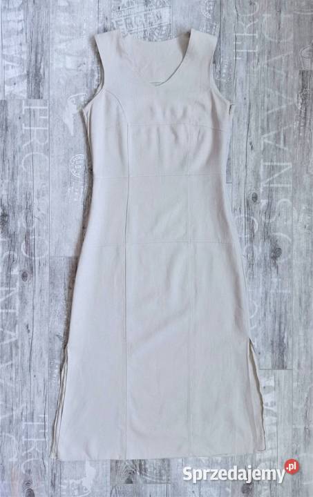 Długa letnia sukienka na każdą okazję len S śląskie Katowice
