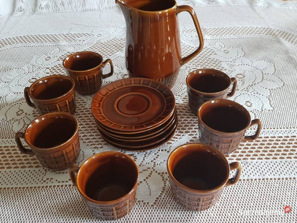kubeczki filiżanki kamionkowe Vintage retro prl świętokrzyskie Kielce sprzedam