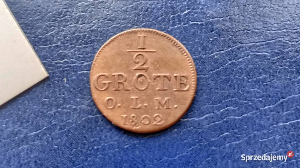 Stare monety 12 grote 1802 Niemcy Oldenburg Lesko