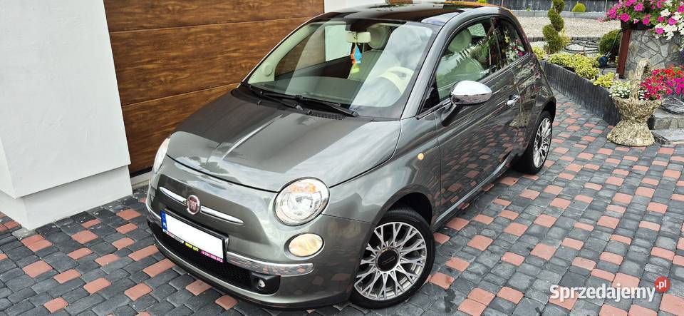 FIAT 500 LOUNGE 2011 r BENZYNKA PANORAMA KLIMA 500 Tarnów
