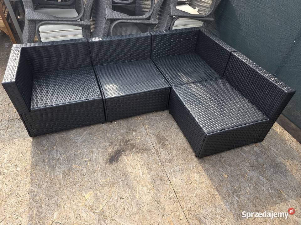 Narożnik do ogrodu vida black meble ogrodowe Wschowa