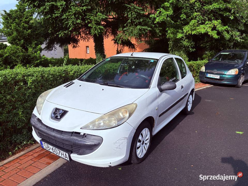 Peugeot 206 14 HDi 2010r Ekonomiczne Zadbane biały śląskie Bielsko-Biała