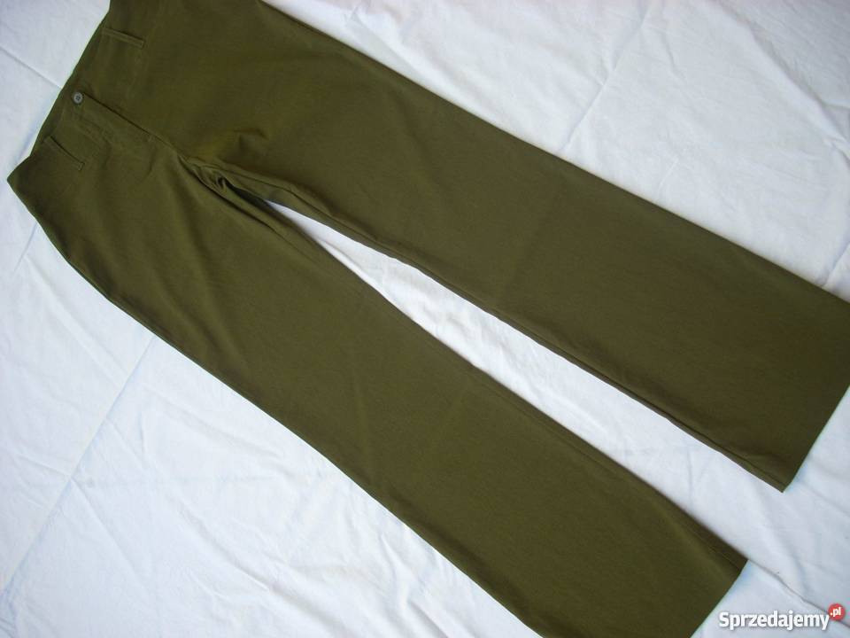 Oliwkowe Spodnie ze Streczem 36 38 S M Nowy Sącz