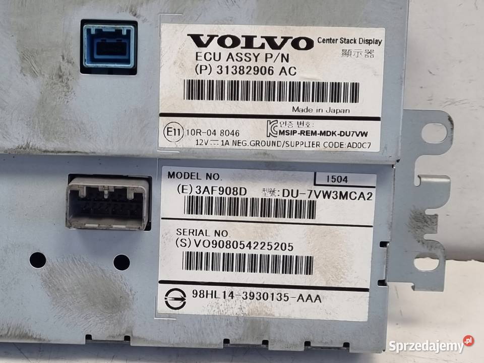 Volvo V40 II EKRAN NAWIGACJI Wyświetlacz monitor Janów