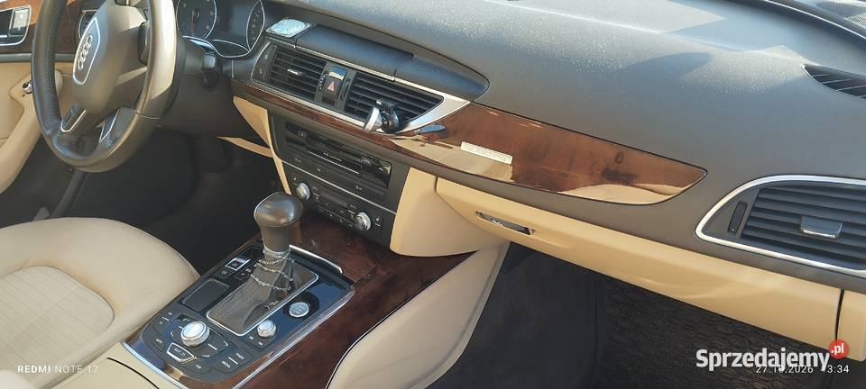 Audi A6 C7 Sedan 30 TDI V6 quattro Przebieg 171k tempomat mazowieckie Zwoleń sprzedam