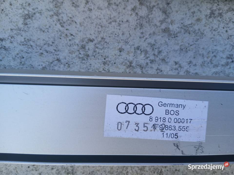 Szyna bagażnika lewa 4F9863555 Audi A6 C6 Avant Szczerbice