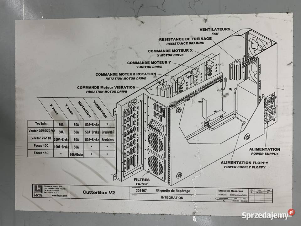 Elektronika do cutter Lectra VT2500 TOPSPIN sprzedam