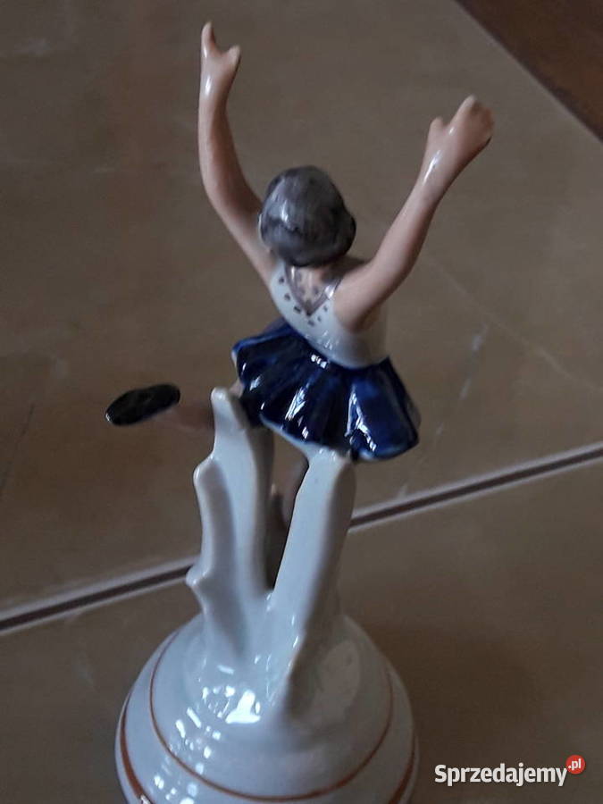 Porcelanowa baletnica w stylu art deco Zygmunt Janów Lubelski