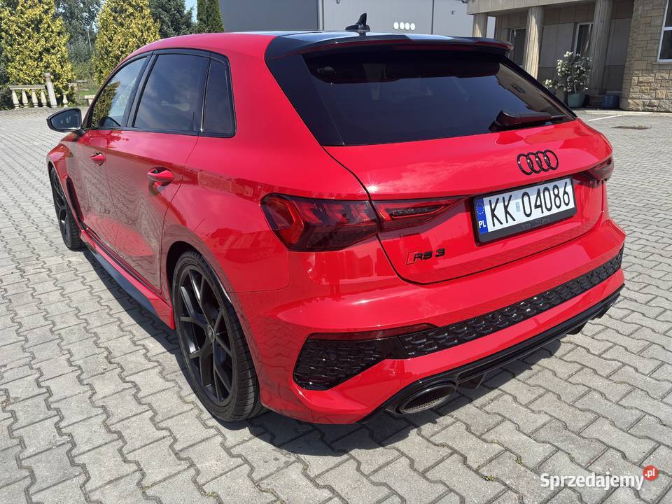 AUDI RS3 SPORTBACK 8Y 2022 Salon Pierwszy nieuszkodzony Kraków