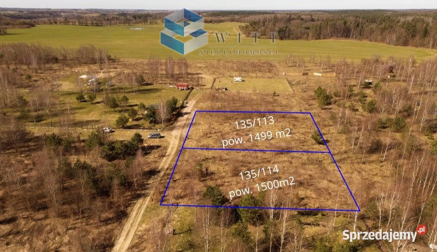 Działka 1499m2 Ostrowin budowlana warmińsko-mazurskie