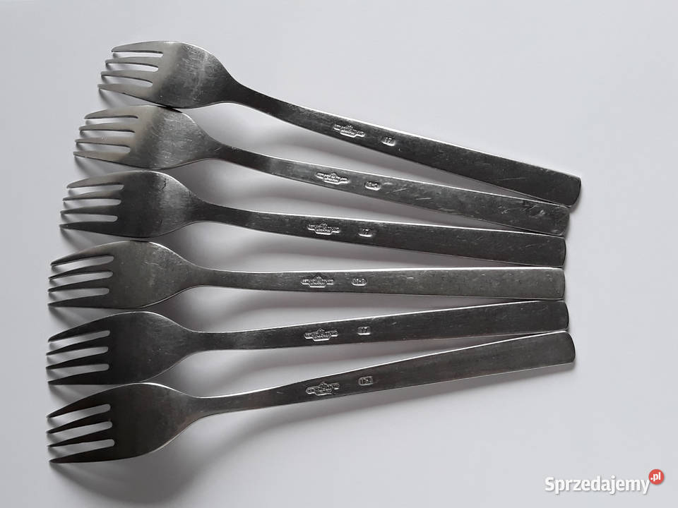 Widelce obiadowe 2 KONWALIE Gerlach sztućce PRL Dąbrowa Górnicza