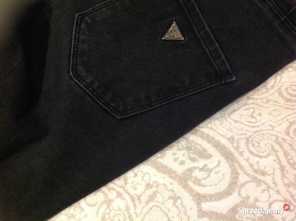 Spodnie Jeans Czarne Damskie GUESS Los Angeles M Długie lubuskie