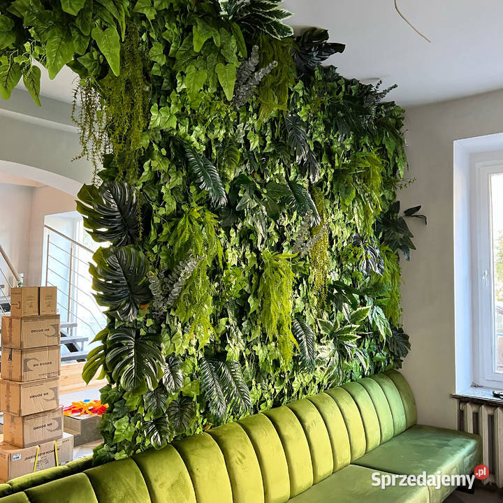 Ogród wertykalny sztuczna zielona ściana z Katowice