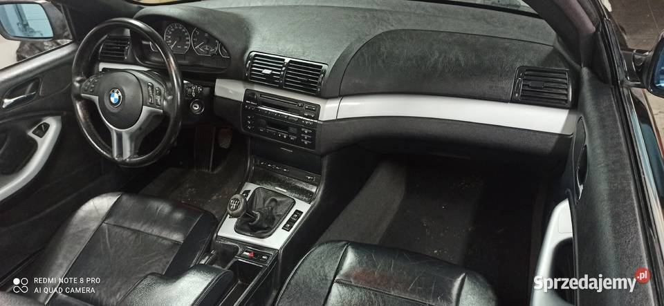 bmw e46 330 m54b30 cabrio czarna 230KM Imielin