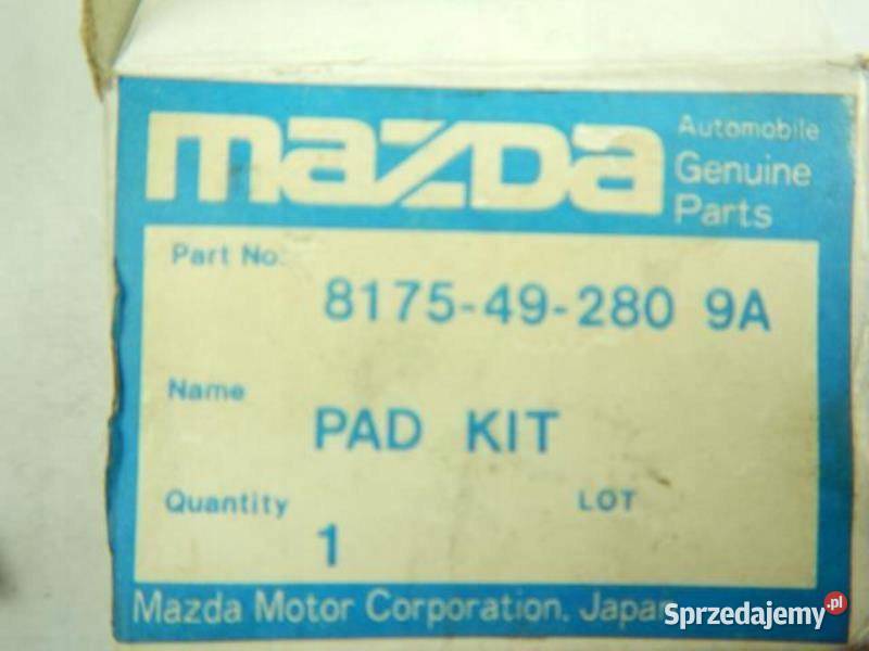 KLOCKI HAMULCOWE PRZÓD MAZDA 626 I 16 20 ORYGINA