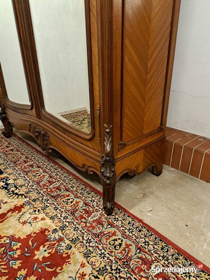 Piękna 2drzwiowa szafa Ludwik Filip z lustrami Myślibórz