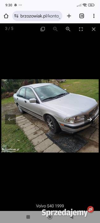 Volvo S40 podkarpackie Grabownica Starzeńska