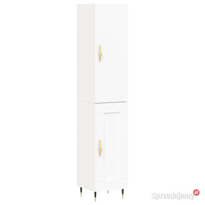 Wysoka szafka biała 345x34x180 materiał Pozostałe Warszawa