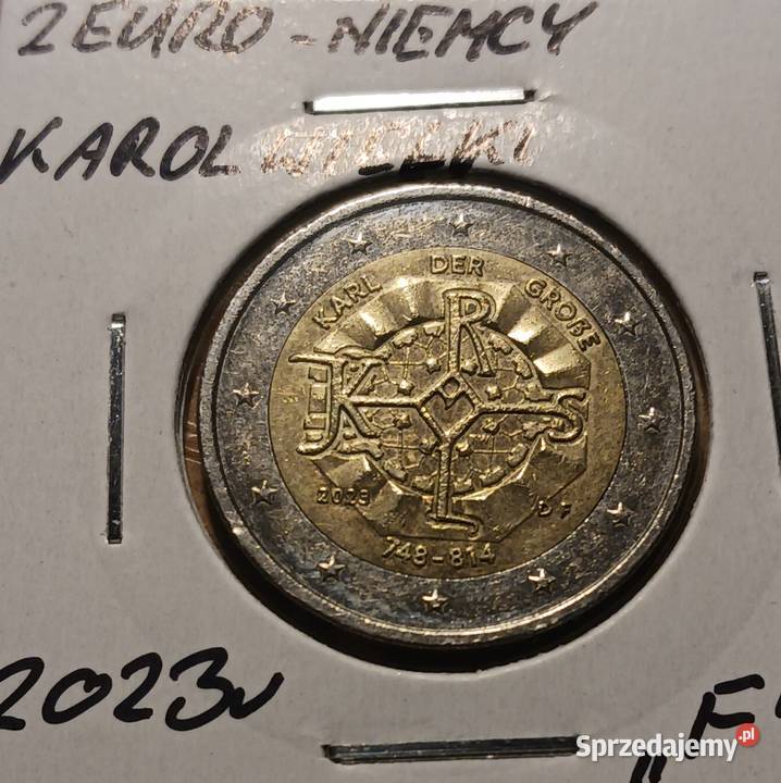 2 Euro Niemcy Karol Wielki 2023 r men F wielkopolskie Konin
