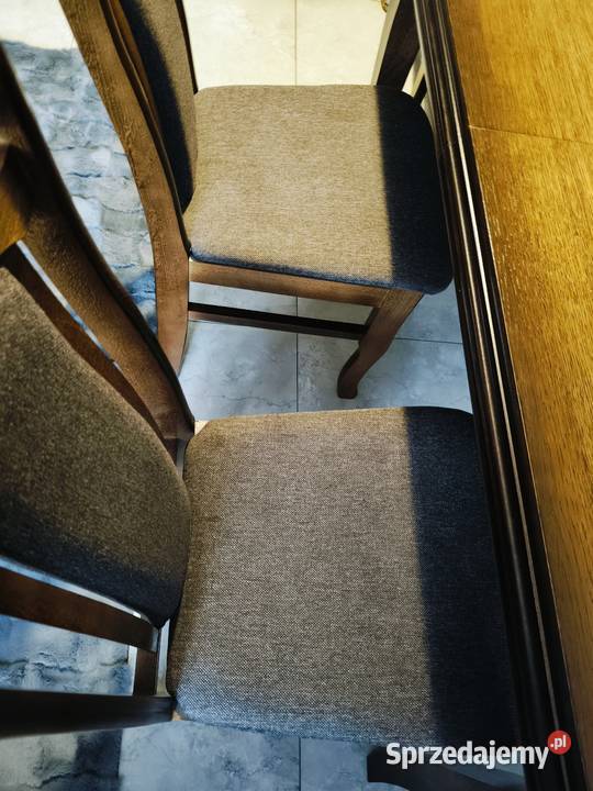 Rozkładany drewniany stół6 krzeseł Tarnobrzeg