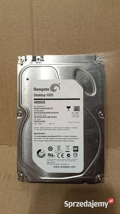 Dysk twardy Seagate 4TB sata ST4000DM000 Poznań