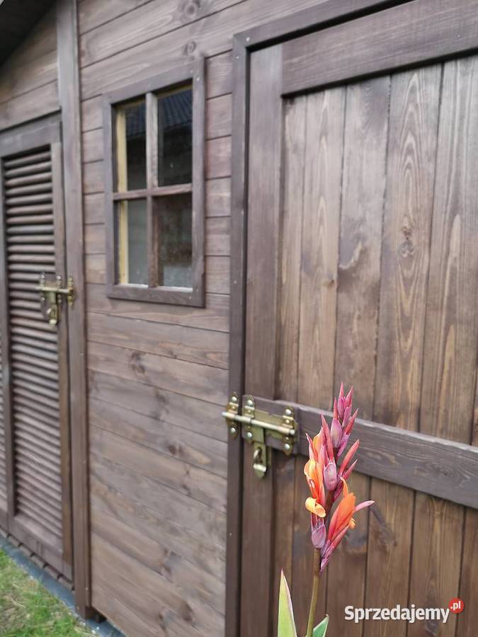 Domek narzędziowy zadaszenie na kosze domek Kalety