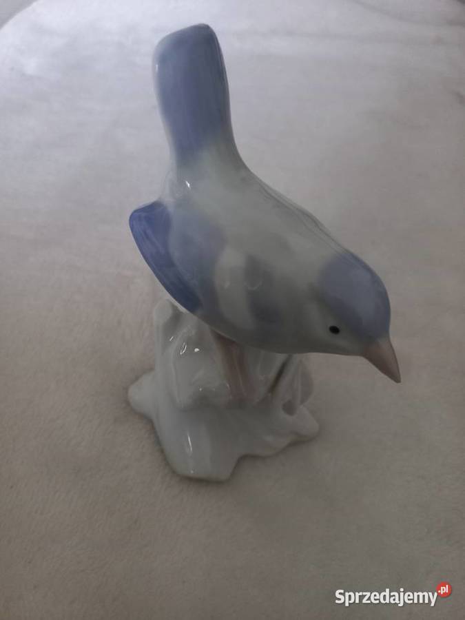 Figurka porcelanowa ptak Sikorka Toruń