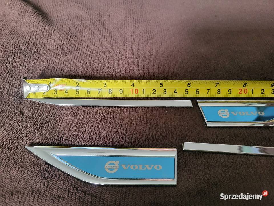 Metalowe emblematy VOLVO na błotniki komplet 4 śląskie Gliwice