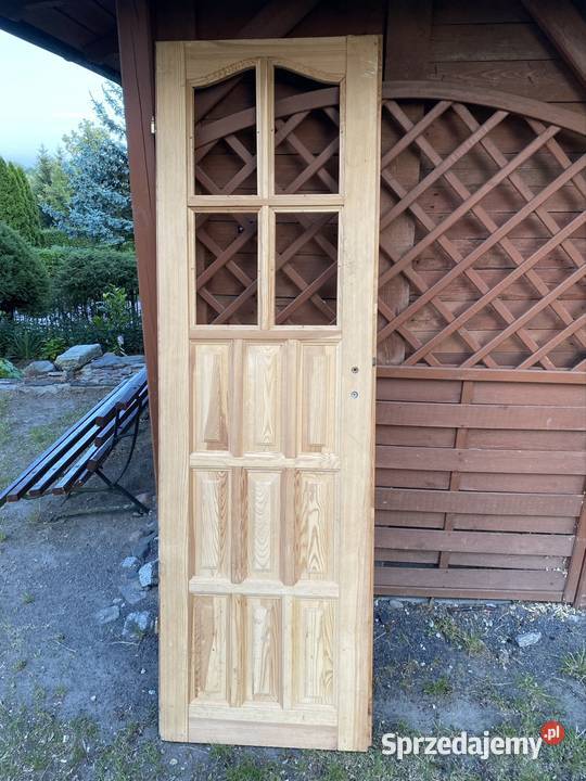 Drzwi sosnowe surowe prawe Lignowy Szlacheckie