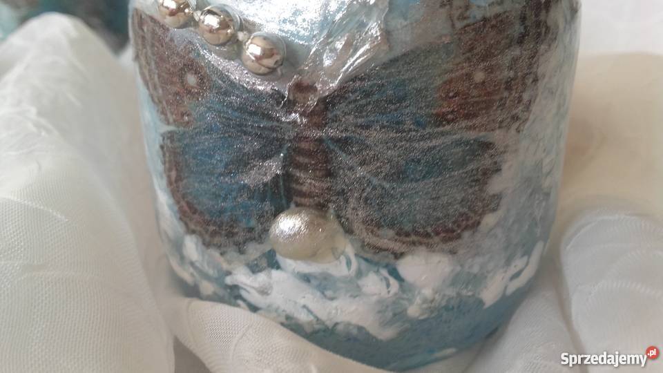 MAŁE LAMPIONIK AUTORSKIE Z MOTYLAMI Piła