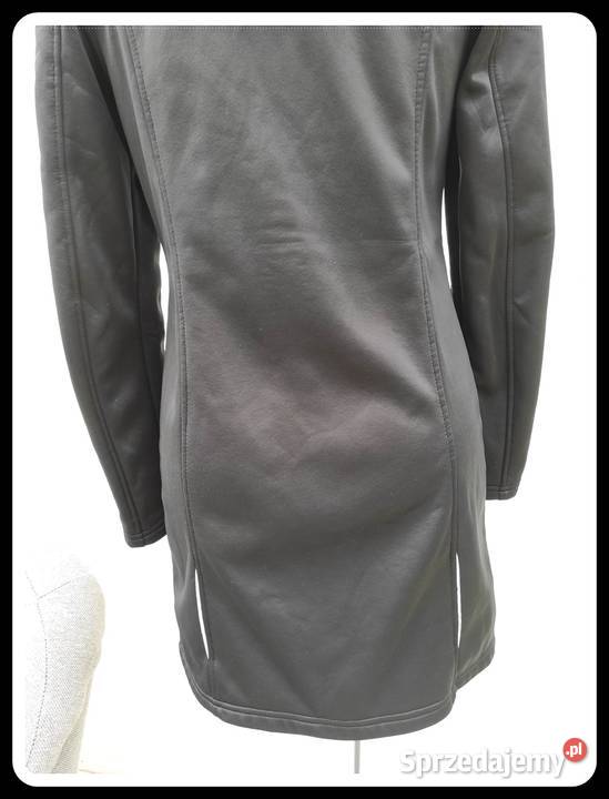 Crivit czarna dłuższa sportowa kurtka z kapturem Płock