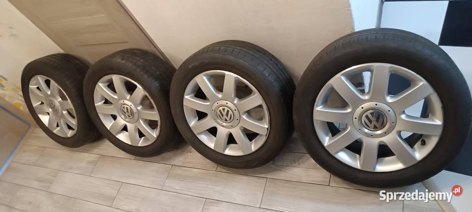 Felgi aluminiowe alufelgi z oponami Volkswagen Chorzów sprzedam