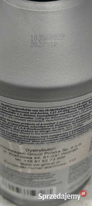 Oryginalny Olej Przekładniowy VW Audi Seat Skoda Białośliwie