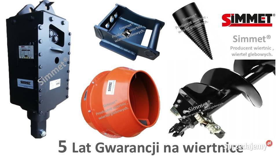 Wiertnica hydrauliczna do koparki 6 ton 5 lat nie