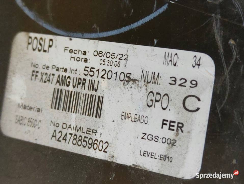 Zderzak Przód Przedni Mercedes GLB W247 X247 AMG Części samochodowe Pleszew